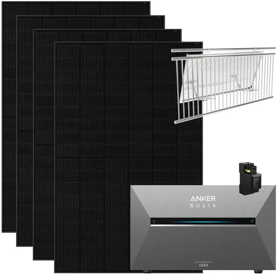 Anker SOLIX Solarbank 3 Pro 1.820 W Balkonkraftwerk mit Smart Meter,  IP65Ohne BP2700 (Balkongeländer)