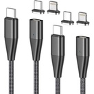 2er-Set magnet. USB-C-Schnellladekabel, Typ C & Lightning, 1,8 m, 3 A