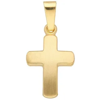 Adelia ́s Kreuzanhänger Damen & Herren 333 Gold Kreuz Anhänger, für Damen & Herren goldfarben