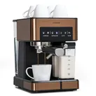 Klarstein Arabica Comfort Siebträgermaschine 1350W 20 Bar 1,8l Touch-Bedienfeld Kupfer-Metallic