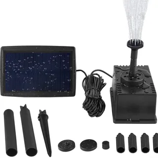 Lastdaytime 1 Stück Solar-Teichfilterpumpe, 1,5 W, 7 V, Solar-Gartenbrunnen für kleinen Teich, Wasserspiel, Wasserfall, Arbeiten im Freien, stabil am Tag