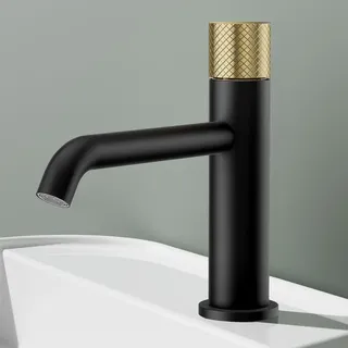 EMKE Wasserhahn Bad Messing, Keramikkartusche, Badarmatur, Mischbatterie Waschbecken-Armatur, Waschtischarmatur