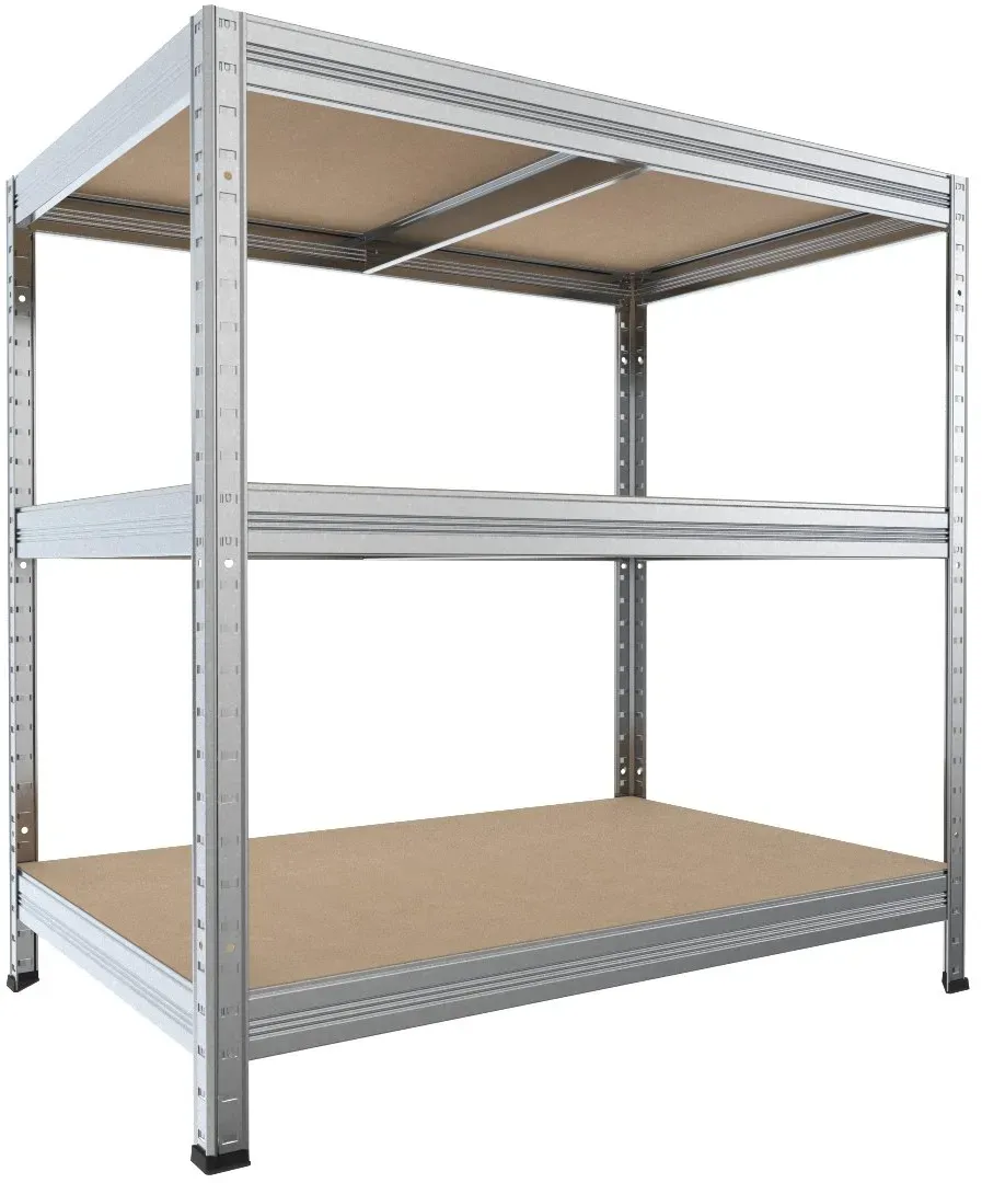 Kellerregal Biedrax 35 x 60 x 90 cm, Verzinkt, 3 Fachböden MDF, Fachlast 200 kg pro Fachboden