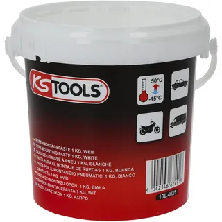 ks tools gmbh KS Tools 100.4025 Reifenmontagepaste, 1 kg, Weiß