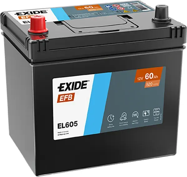 Exide EL605 EFB 60Ah Autobatterie