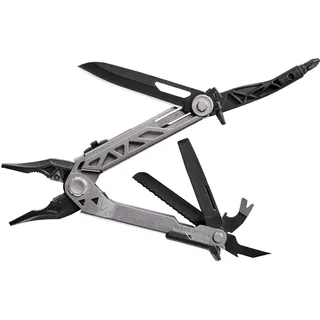Multifunktionswerkzeug mit Taschenclip, Einhandöffnung, 14 Funktionen und Nylon-Scheide, Center-Drive,