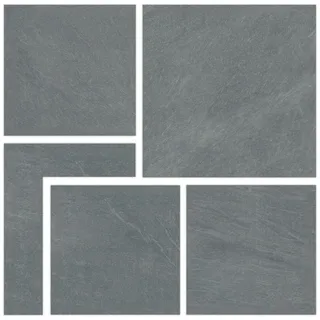 Belvit Anthrazit Matt Terrassenfliese Terrassenplatte 80x80x2cm -