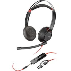 HP 8X231A6 - Headset, Blackwire 5220, USB-C, 3,5MM, +USB-C/A (Bulk)