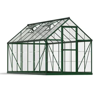 Alu grün Polycarbonat 0,7 mm/Dach HKP 4 mm 7,9 m2 inkl. Fundament