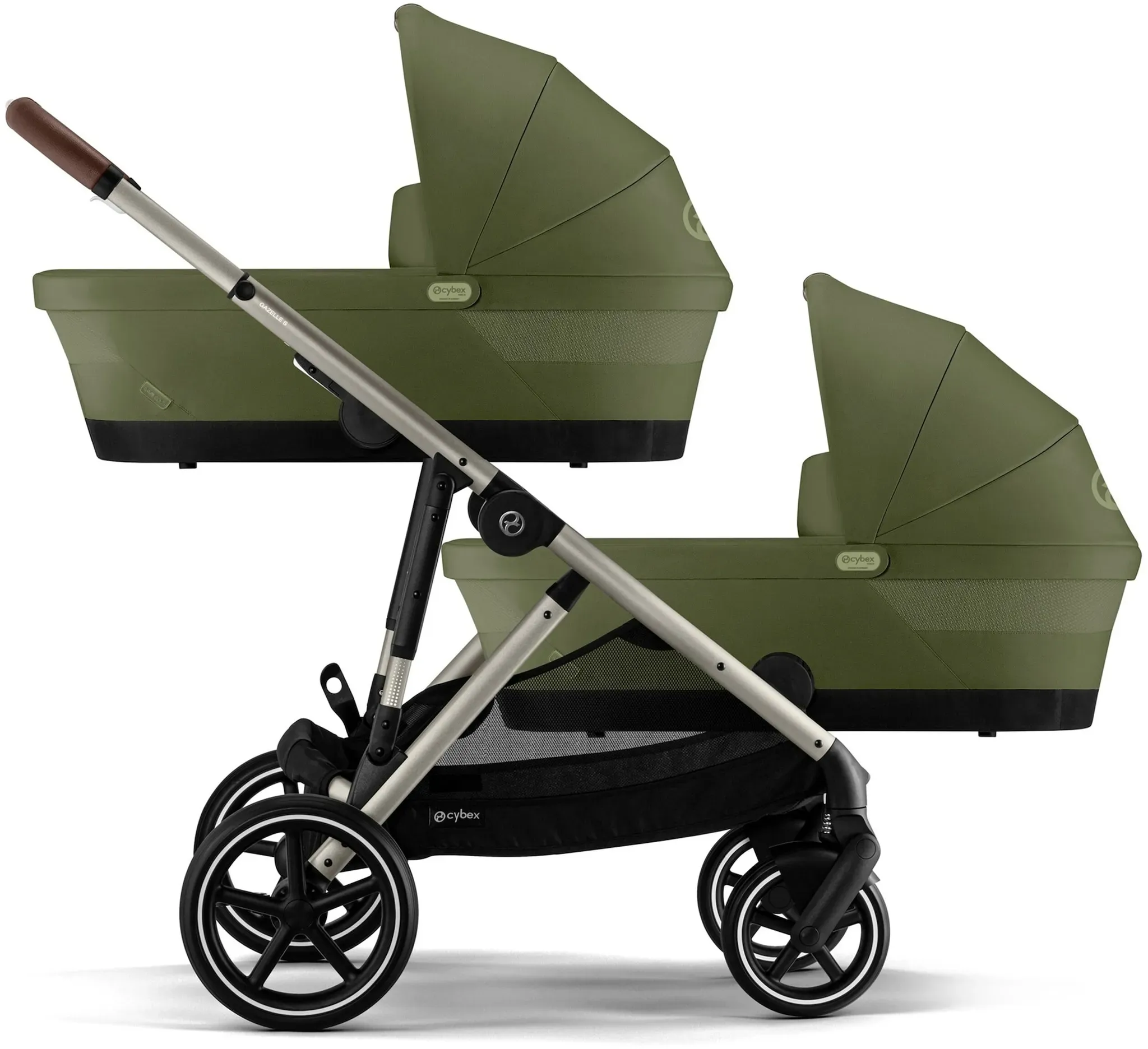 Cybex GOLD Zwillings- und Geschwisterwagen Gazelle S, gruen