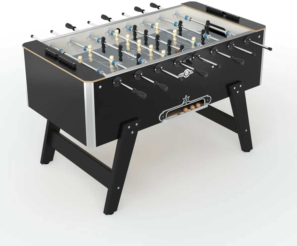 Deutscher Meister Tischfußball Kickertisch "LUXLINE",schwarz,