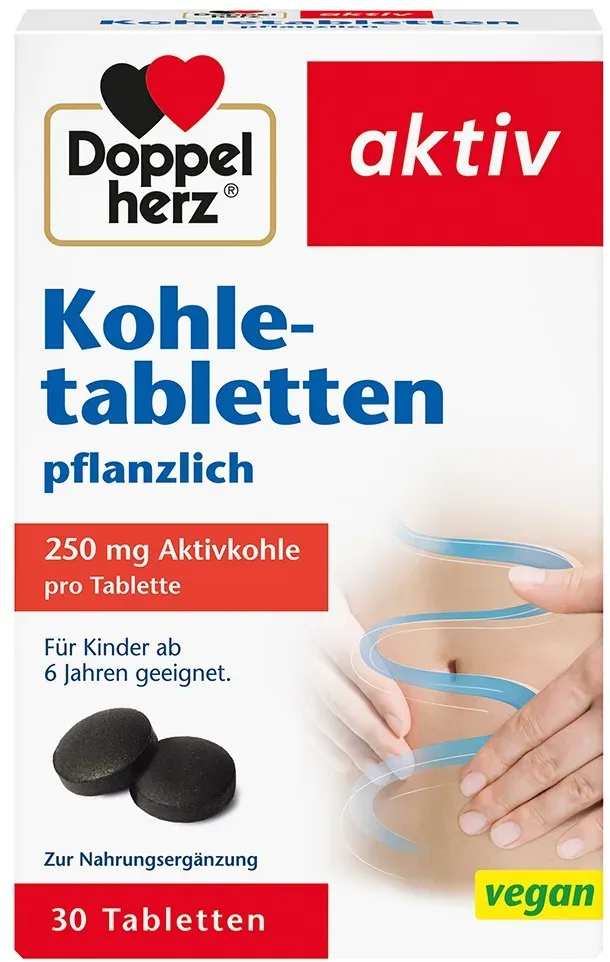 DOPPELHERZ Kohletabletten 30 St