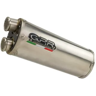 gpr exclusive Gpr Benelli Trk 502 X 2021-2022 E5 Zugelassener Schalldämpfer Mit Verbindungsrohr - Steel / Steel - Homologated