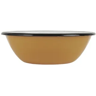 IB Laursen Schale aus Emaille, Höhe 5,5, Ø 10,4 cm, gelb