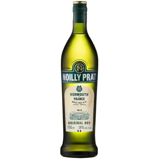 Noilly Prat Original Dry Vermouth, 18% vol., 75cl / 750ml, französischer Aperitif mit 20 Kräutern und Gewürzen, darunter Kamille, Koriander, Bitterorangen und Holunderblüten