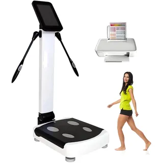 GTANND Körperanalysegerät, Digitale Körperwaage, intelligenter Gesundheitsanalysator, bioelektrische Impedanzanalyse, Muskelmassen-Inbody-Waage mit Drucker