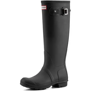 Hunter WOMENS ORG TALL, Damen Gummistiefel, Schwarz (Black), 43 EU - 42 EU