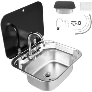 Gojoy RV Camping Spüle Bausatz, RV Wohnmobil Edelstahl
