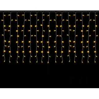 salcar 6m x 1m Eisregen LED Lichtervorhang Außen Innen, 300er LED Lichterkette Fenster Weihnachten, Weihnachtsbeleuchtung Hängend mit 9 Modi und Memory-Funktion, Warmweiß