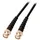 2 x Stecker gerade 3 m Schwarz
