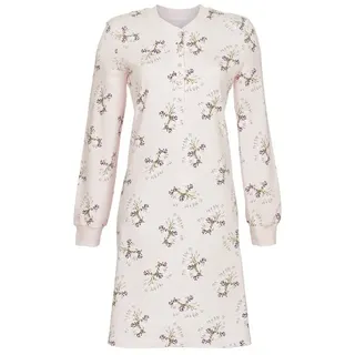 Ringella Nachthemd mit Strickbündchen und Knopfleiste rosa 44