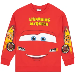 Disney Cars Pullover | Lightning McQueen Jungen Pullover | Jungs Pulli| Rot 116 - 116