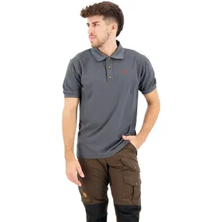 Fjällräven Crowley Pique Shirt Kurzarm-poloshirt - Mountain Grey - S