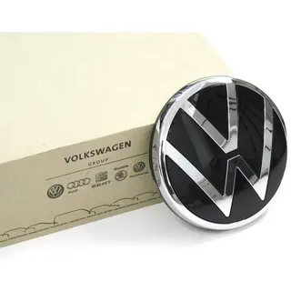 Volkswagen 5H0898633 Emblem Heckklappe Zeichen Logo chrom/schwarz, nur für Fahrzeuge ohne Rückfahrkamera, nur ab Modelljahr 2021