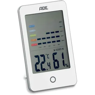 ADE Tchibo | ADE Digitales Hygrometer mit Schimmelalarm | weiß