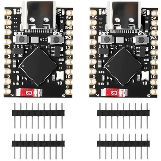 AYWHP ESP32-S3 Mini Development Board, WiFi Bluetooth IoT Board mit Dual-Core Prozessor 160 MHz Running Frequency Development Board, 2.4GHz Wi-Fi Mini Mainboard(2 Stück)