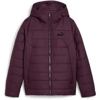 Puma Damen Jacke ESS Hooded Padded Jacket XS in Grau Midnight Plum
