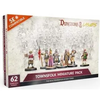 Archon Studio Dungeons & Lasers Miniatures: Townsfolk Miniature Pack