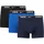 Boxershorts 3 Einheiten obsidian/game royal/black M