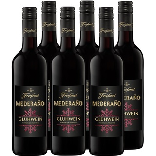 Freixenet Mederaño Glühwein Rot Lieblich (6 x 0,75 l) fruchtig-würziger roter Glühwein; als Geschenk zu Weihnachten oder Adventszeit; für Feuerzangenbowle; auf den Christkindl-Markt, Weihnachtsmarkt