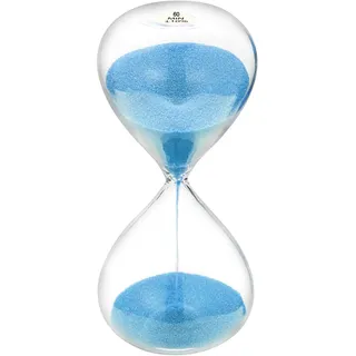 SuLiao Sanduhr, Sanduhr 60 Minuten Blau Glas Sanduhr Zeit Sanduhr Großr 60 Min Geeignet für Home Desk Büro Dekoration