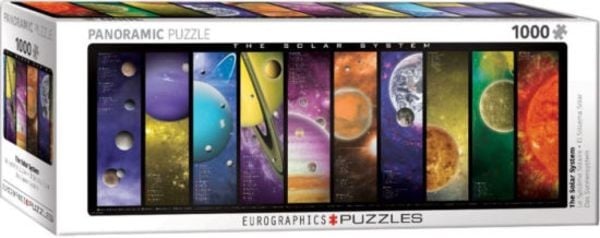 Eurographics 6010-0308 - The Solar System , Panorama Puzzle - 1000 Teile