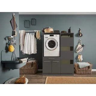 laundreezy Mehrzweckschrank-Set »LAUNDREEZY LDSK4«, grau
