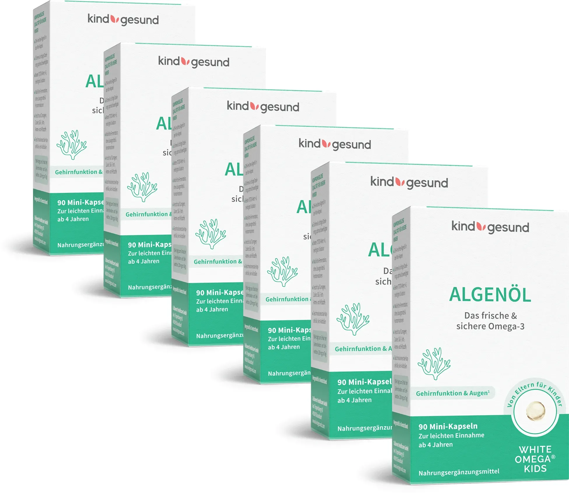 Omega-3 Algenöl für Kinder, vegan 6 Monate