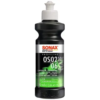 Sonax PROFILINE OS 02-06 (250 ml) als All-in-one-Politur mit Schnellversiegelung für Hand- & Maschinenanwendung, Art-Nr. 02471410