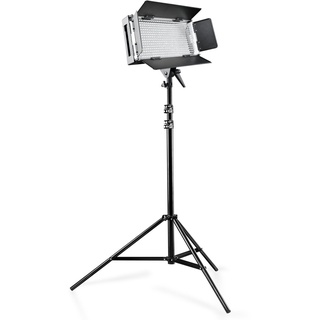 Walimex LED 500 Videolicht (dimmbare Flächenleuchte inkl. Lampenstativ WT-806)