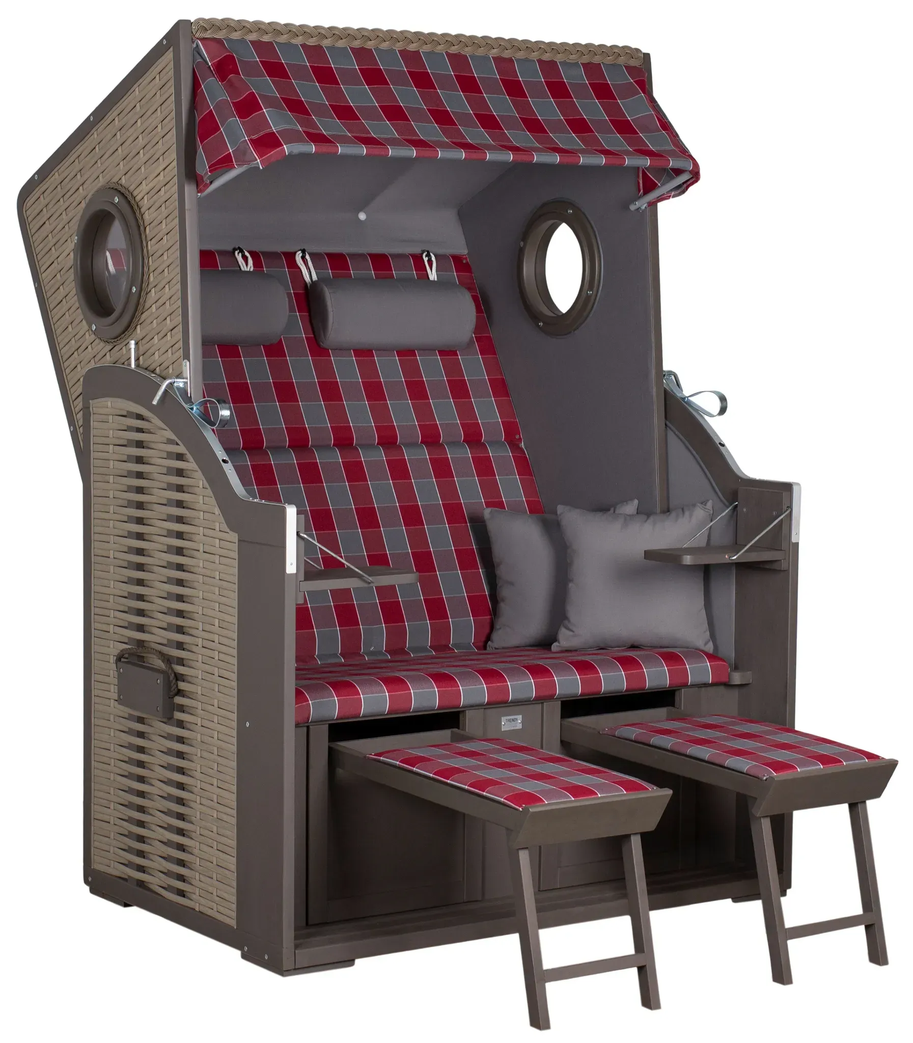 Strandkorb TWIN VIEW (BHT 120x160x80 cm) - BHT 120x160x80 cm