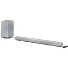 Sharp Speakers HT-SBW55121(SL) Q 5.1.2 Dolby Atmos/ DTS:X Soundbar with Wireless Subwoofer, Silver (114 W, 5.1.2 Kanal), Soundbar, Silber