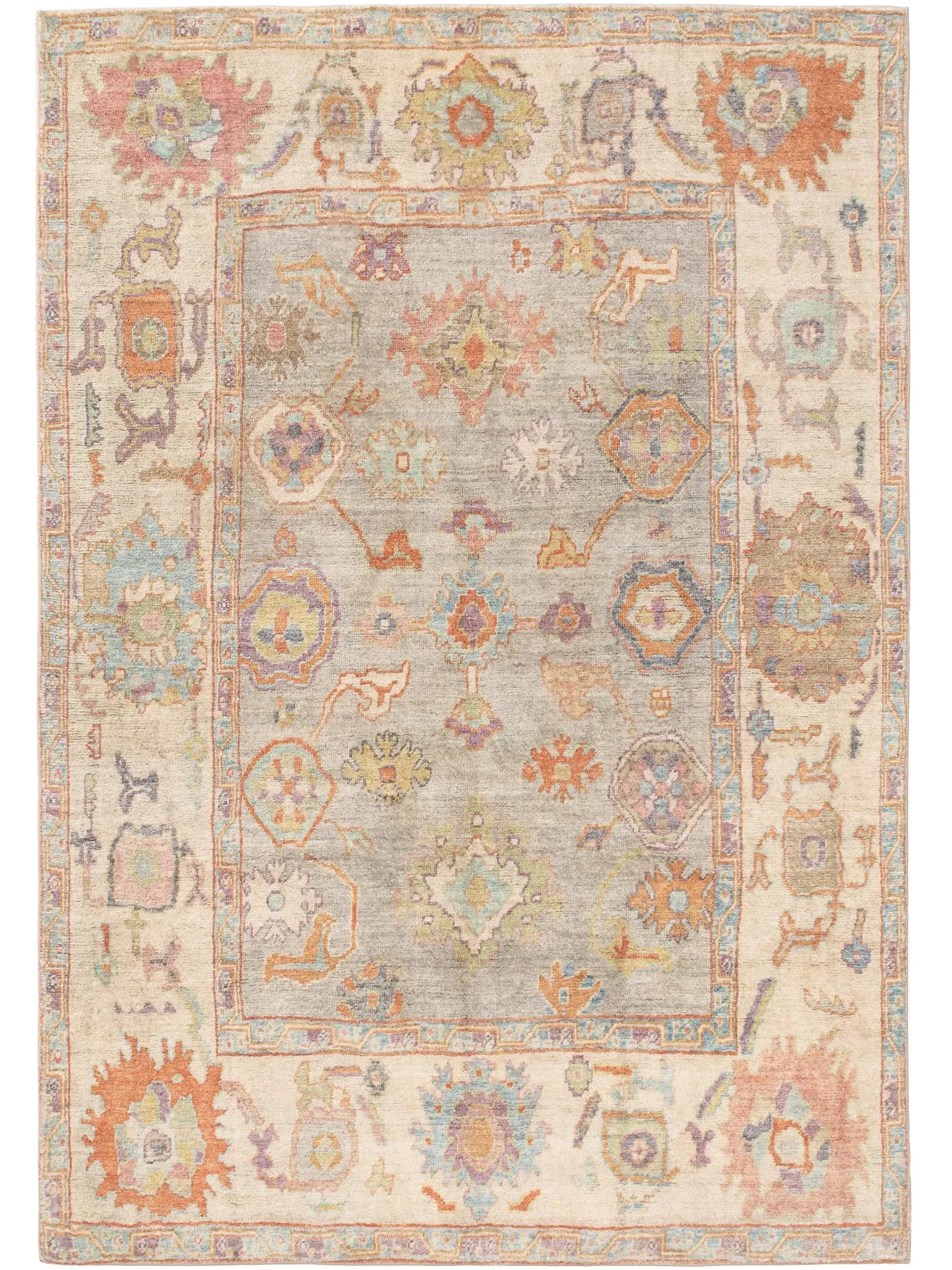 benuta Pop Waschbarer Kurzflor Teppich Mara Multicolor 160x230 cm - Bunter Teppich für Wohnzimmer