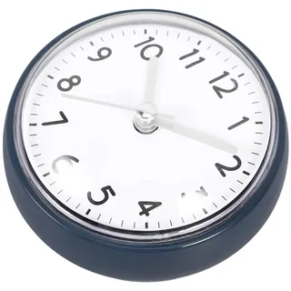 Luxshiny Uhr Badezimmer Badezimmeruhr Saugnapf Wanduhr Geräuschlos Runde Wanduhr Für Schlafzimmer Sauna Uhr Für Badezimmer