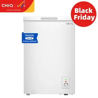 CHiQ Gefrierschrank 99L, 4-Sterne Gefrieren, 12 Jahre Kompressor-Garantie, Thermostatsteuerung, Drahtgitter-Ablage, Schwebetür, Leiser Betrieb, Weiß, EEK E, Für Küche/Haushalt/Wohnung, FCF98DE, 2025