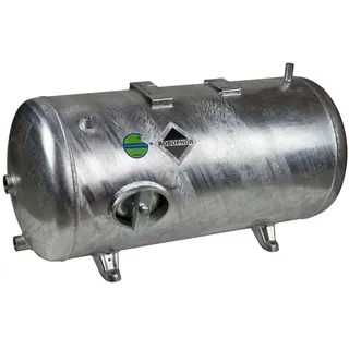 None Heider Robophor Druckbehälter 200 L Liter 6 bar Druckkessel liegend verzinkt