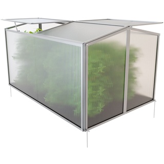 garmio GARMIO® Frühbeet Mini Gewächshaus Protea mit Dachfenster, UV-Schutz, Alu Frühbeet, Mini-Gewächshaus, Treibhaus, Frühbeetkasten