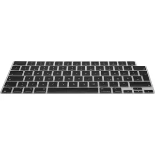 kwmobile Silikon Tastaturschutz für Apple MacBook Air 13.6 M3 2024 A3113 - QWERTZ Keyboard Cover Abdeckung - Schwarz