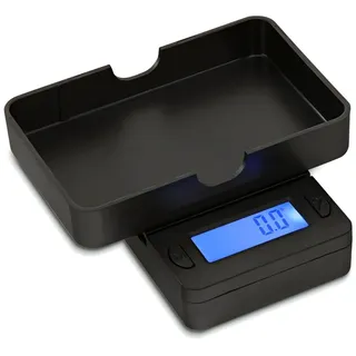 Weedness Feinwaage Waage Milligramm 0,01g/100g Schwarz -Taschenwaage Digitalwaage Briefwaage Tischwaage Goldwaage