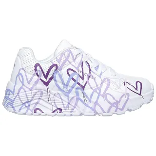 White Synthetic / Light Purple Trim 29